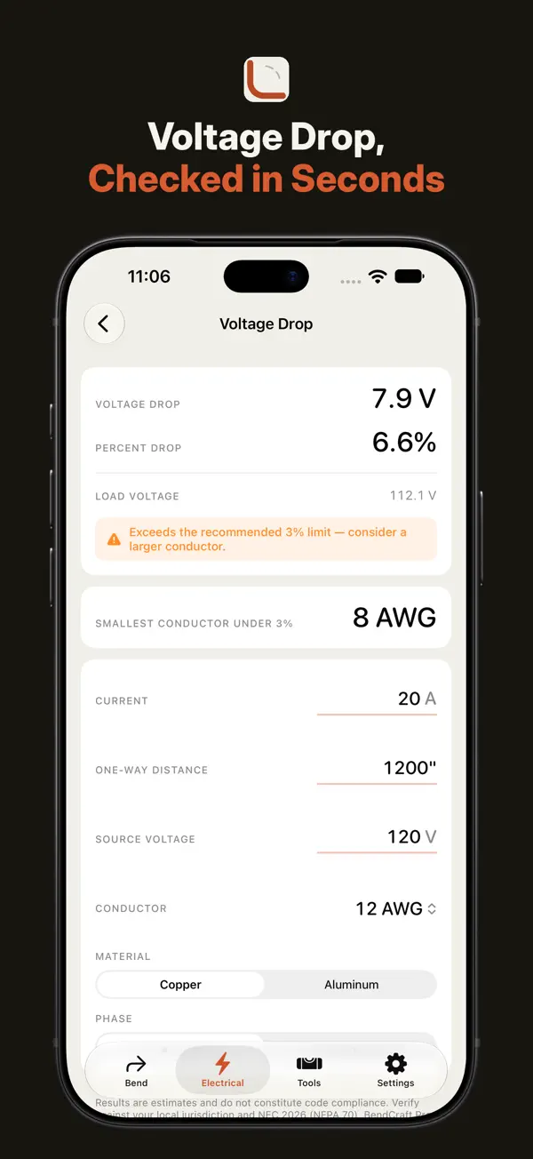 BendCraft Pro on iPhone, screenshot 5 of 6