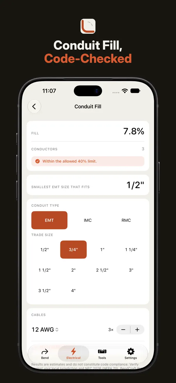 BendCraft Pro on iPhone, screenshot 6 of 6