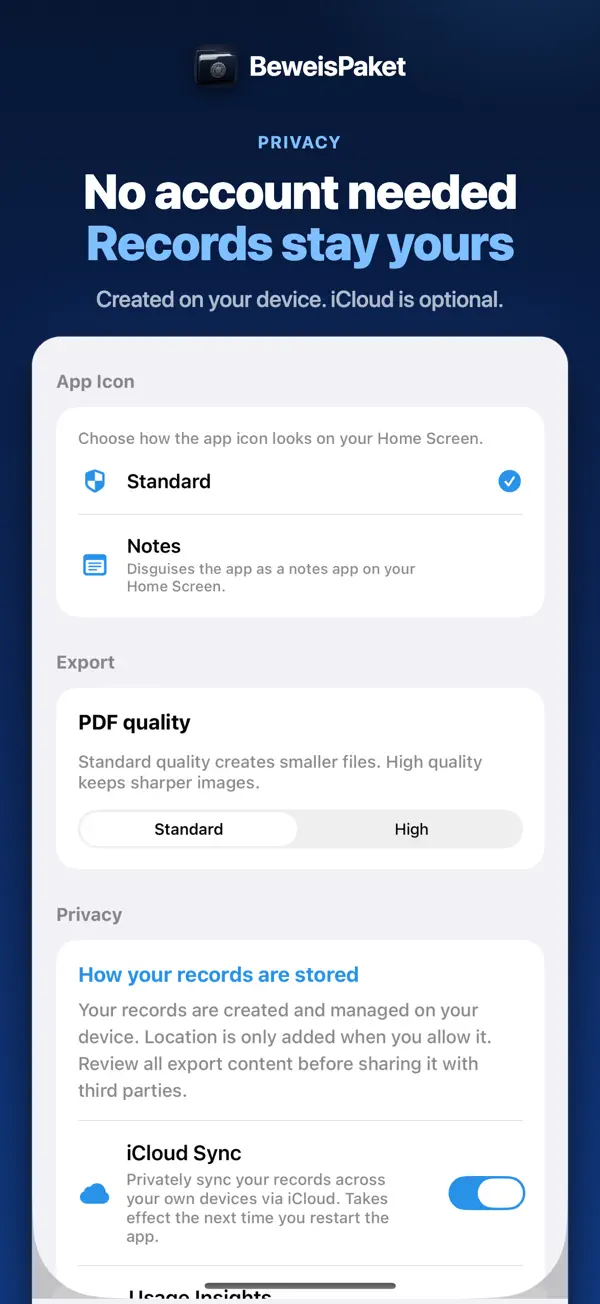 BeweisPaket on iPhone, screenshot 6 of 6