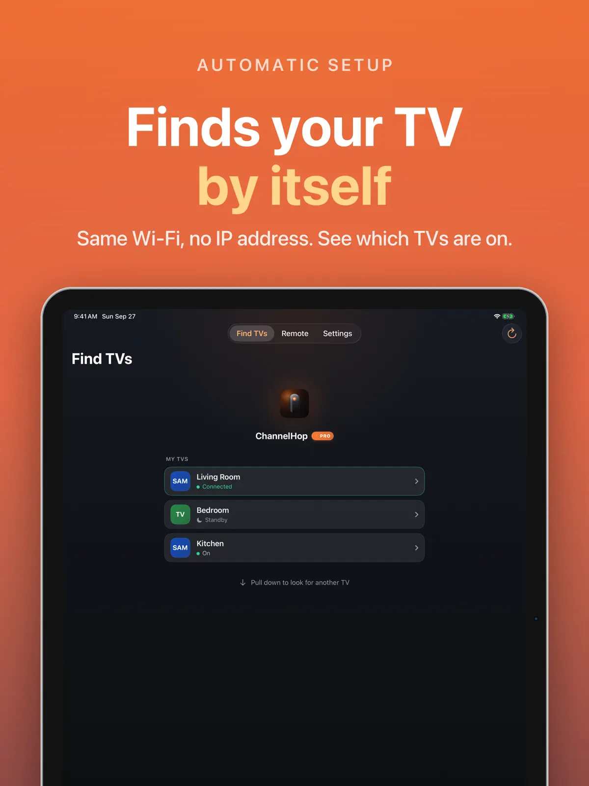 ChannelHop on iPad, screenshot 2 of 4
