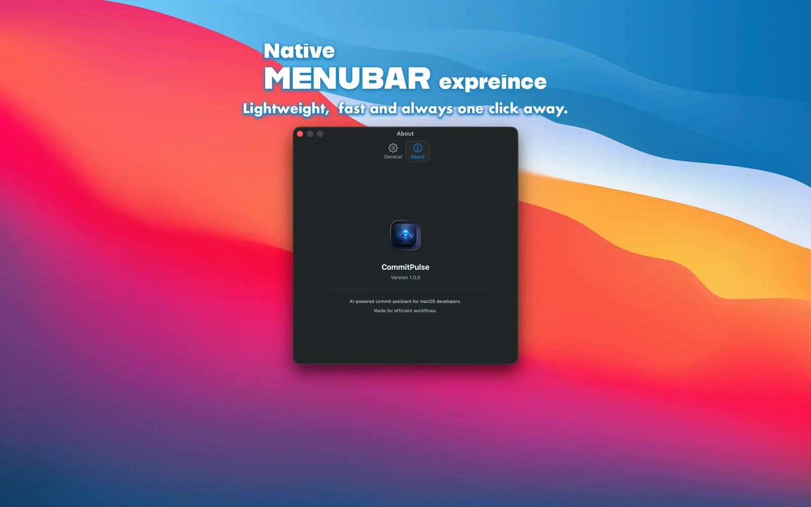 CommitPulse on Mac, screenshot 3 of 3