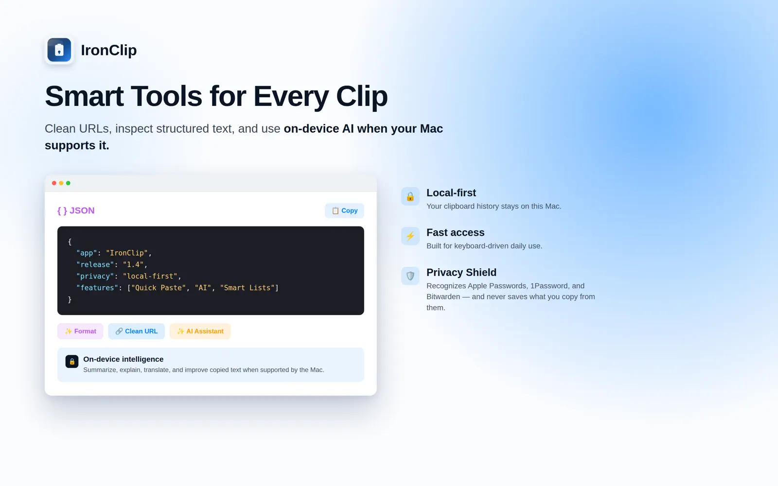 IronClip on Mac, screenshot 3 of 5