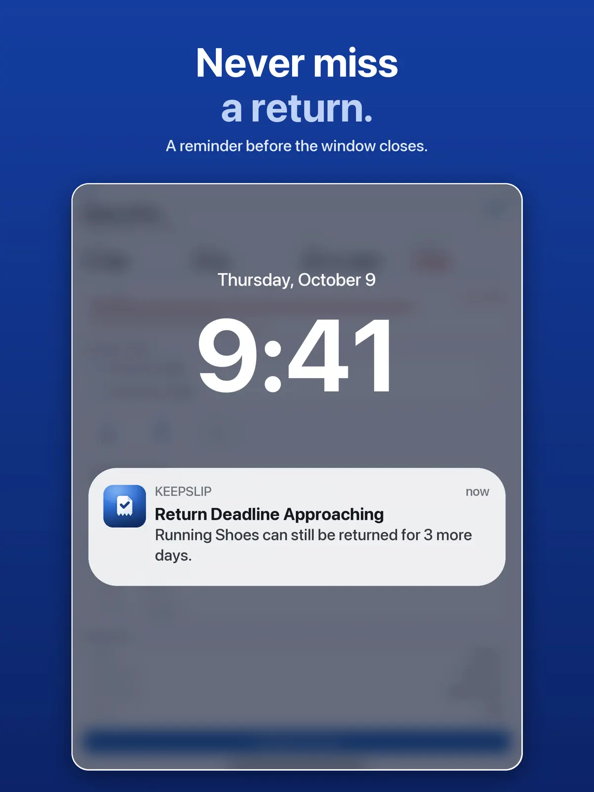 KeepSlip on iPad, screenshot 2 of 4