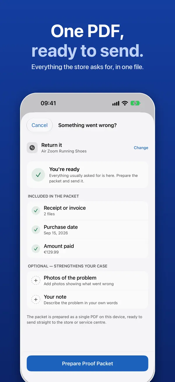 KeepSlip on iPhone, screenshot 5 of 5