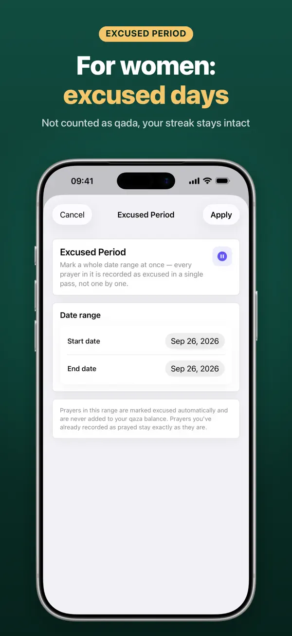 NamazLog on iPhone, screenshot 5 of 6