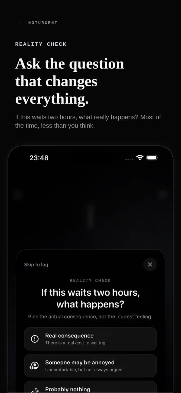 NotUrgent — iPhone ekran görüntüsü 2