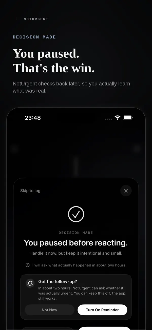 NotUrgent — iPhone ekran görüntüsü 3