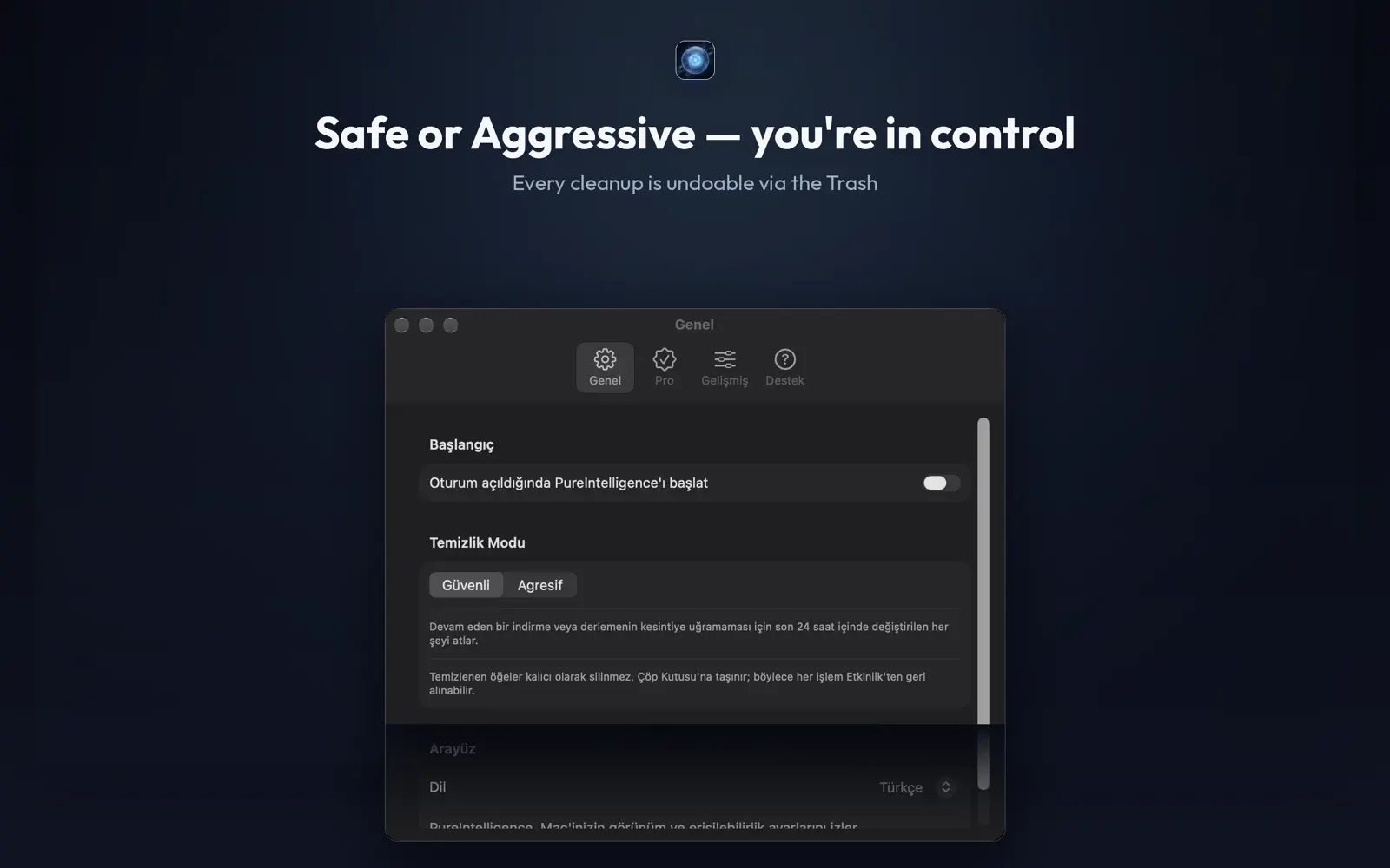 PureIntelligence on Mac, screenshot 4 of 4