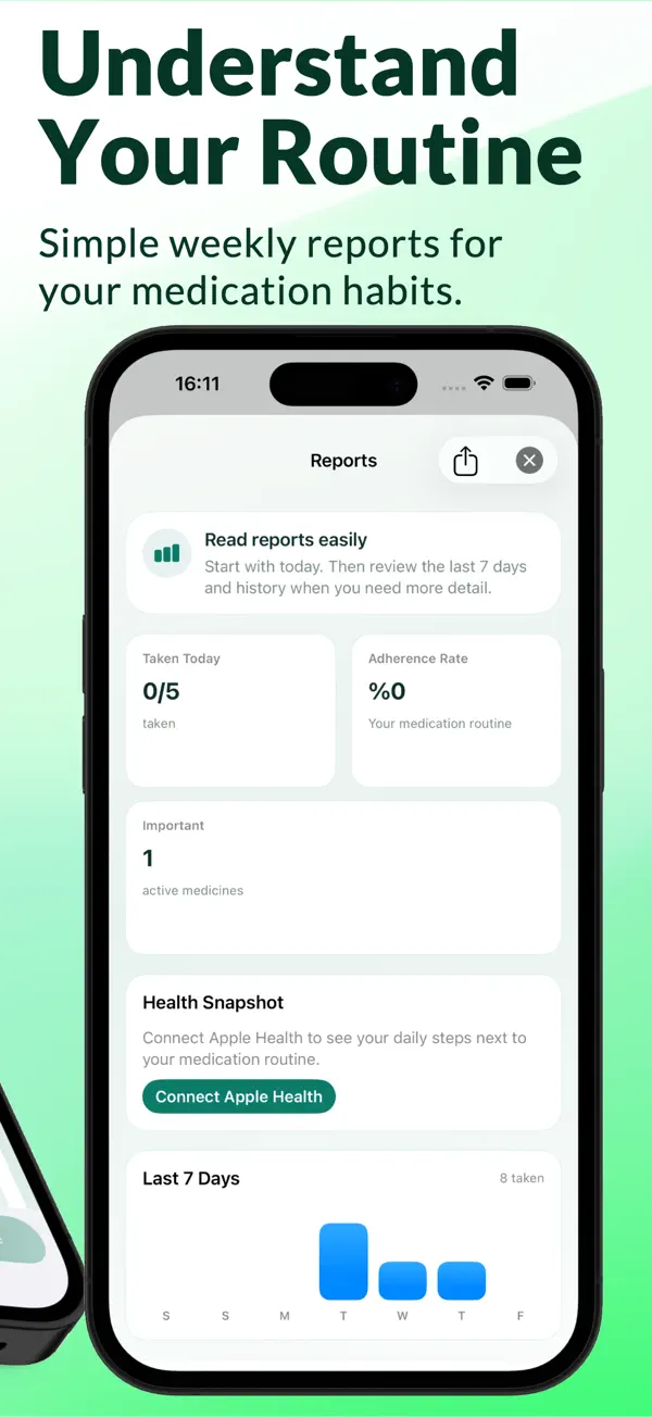 SafeBeat Medication Reminder on iPhone, screenshot 3 of 5