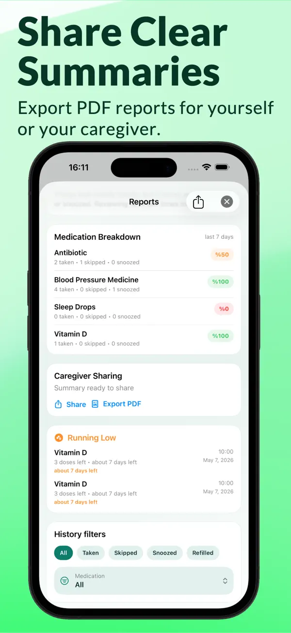 SafeBeat Medication Reminder on iPhone, screenshot 4 of 5