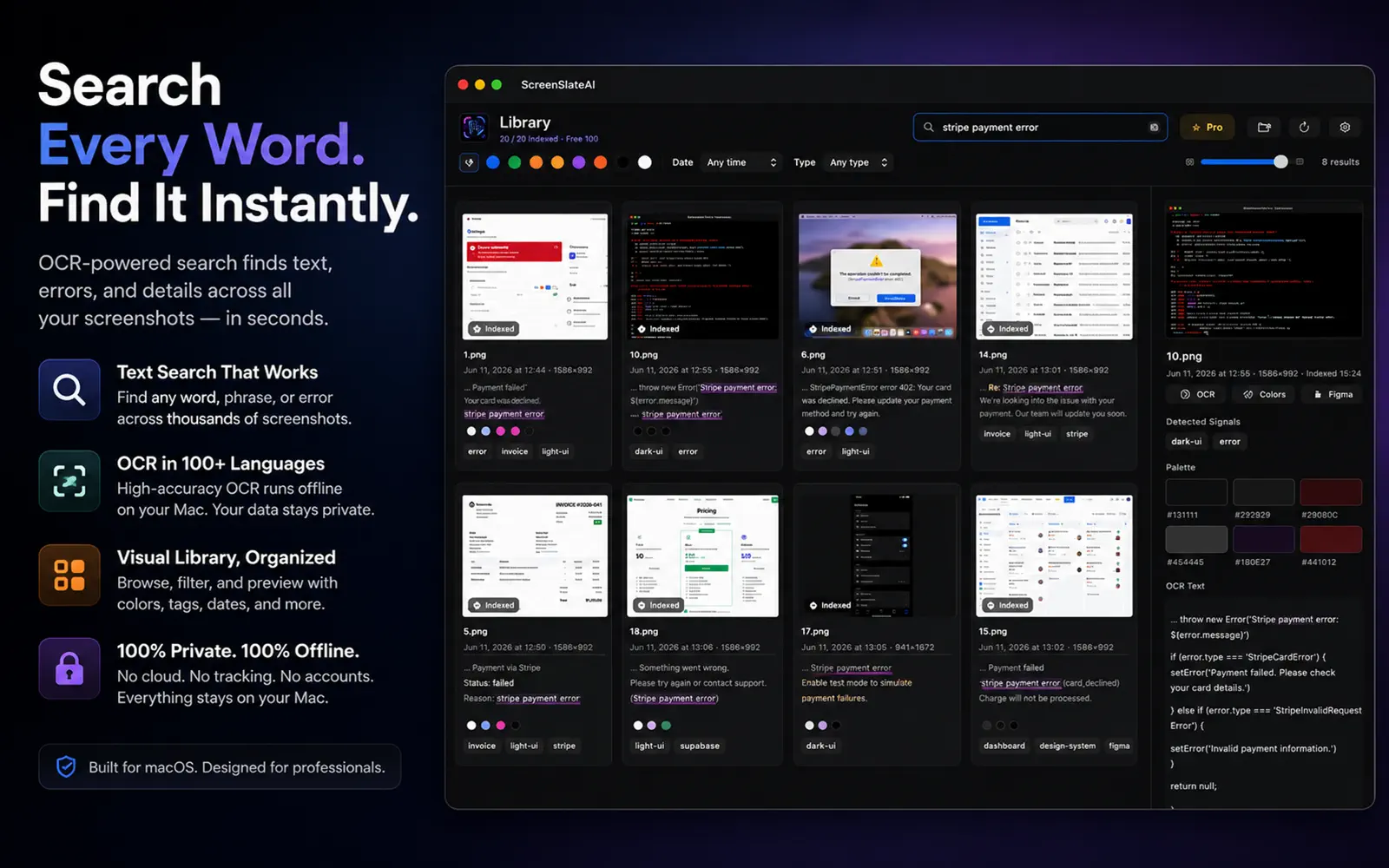 ScreenSlate on Mac, screenshot 2 of 4