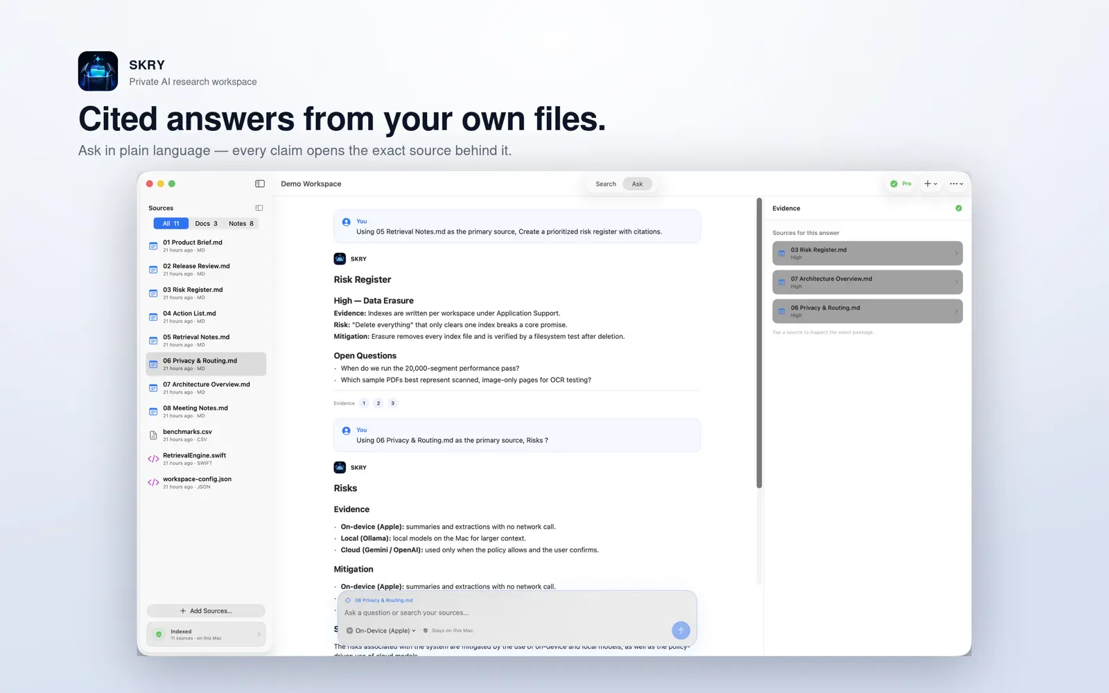 SKRY on Mac, screenshot 1 of 4