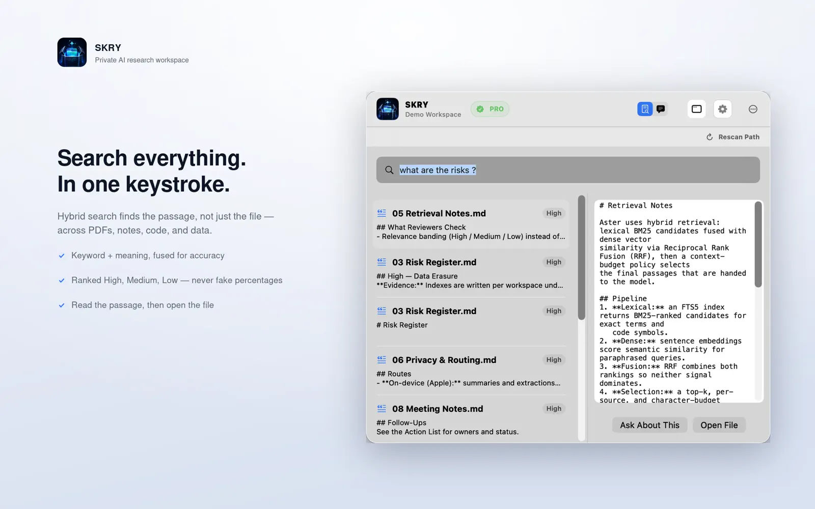 SKRY on Mac, screenshot 2 of 4