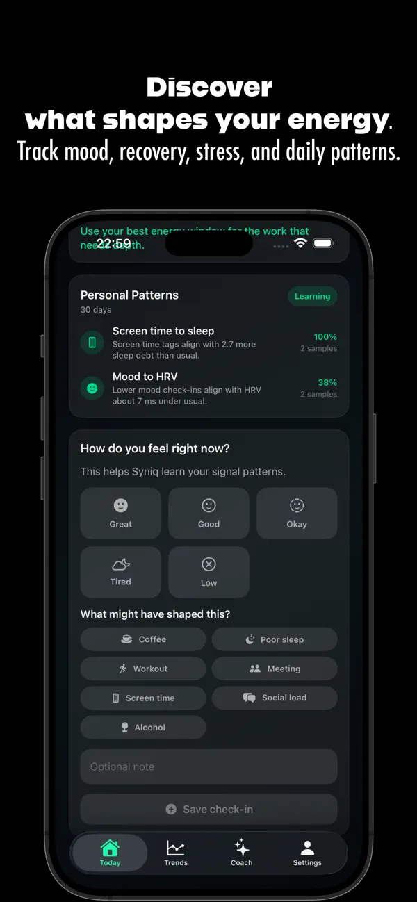 Syniq — iPhone ekran görüntüsü 2