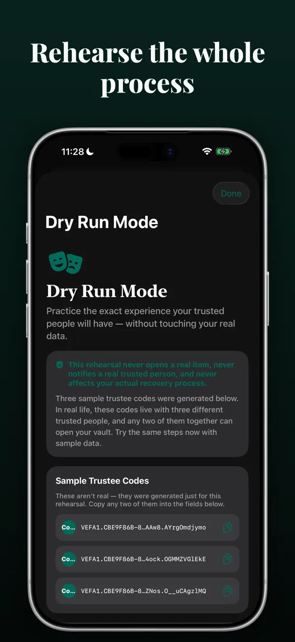 Vefa on iPhone, screenshot 5 of 6