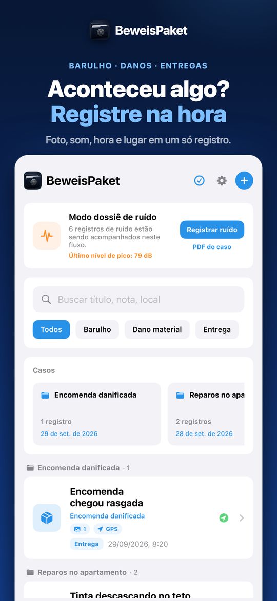 Aconteceu algo? Registre na hora – Foto, som, hora e lugar em um só registro.