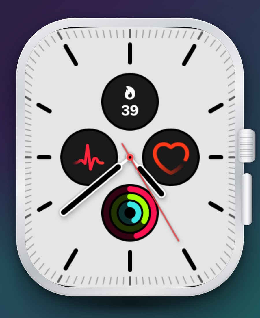 Pausa complication on an Apple Watch face, showing today's hot flash count